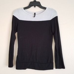 Two Toned Long Sleeve Top